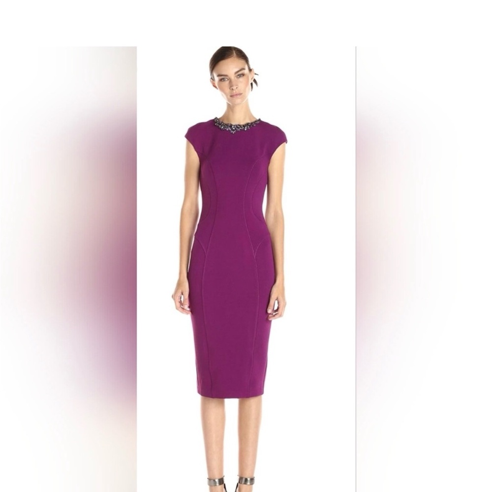 Ted Baker London Vibrant Purple Midi Dress